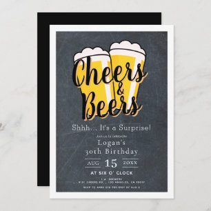 Invitation Fête d'anniversaire des Chefs et des Bières