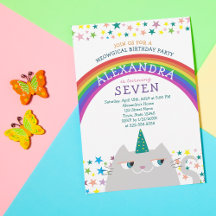 Fête d'anniversaire des enfants arc-en-ciel Catico