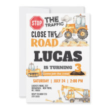 Fête d'anniversaire des enfants du camion à benne