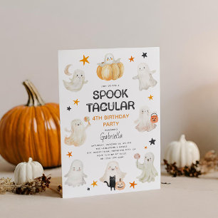 Invitation Fête d'anniversaire des enfants Spooktacular des f