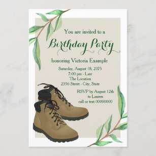 Invitations Faire Part Cartes Anniversaire Randonneur Zazzle Fr