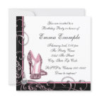 Fête d'anniversaire des femmes rose et noire