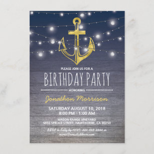 Invitations Faire Part Cartes Theme Marin Zazzle Fr