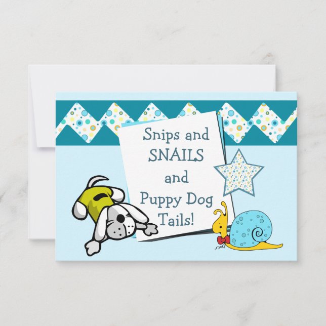 Invitation Fête d'anniversaire des neiges bleues et des escar (Devant)