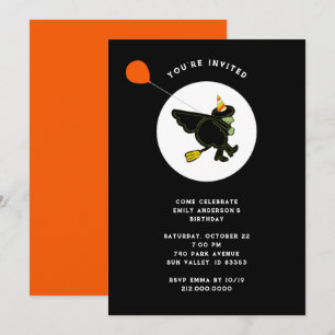 Invitation Fête d'anniversaire d'Halloween en octobre