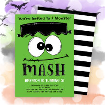 Fête d'anniversaire d'Halloween Frankenstein Monst