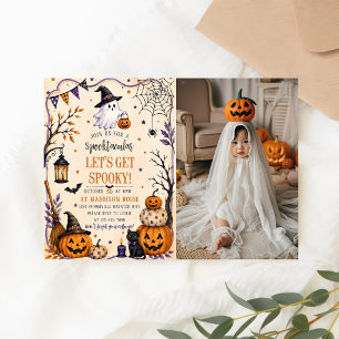 Invitation Fête d'anniversaire d'Halloween pour enfants super