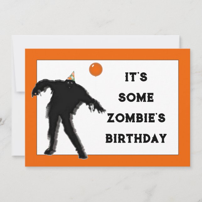 Invitation Fête d'anniversaire d'octobre (Devant)