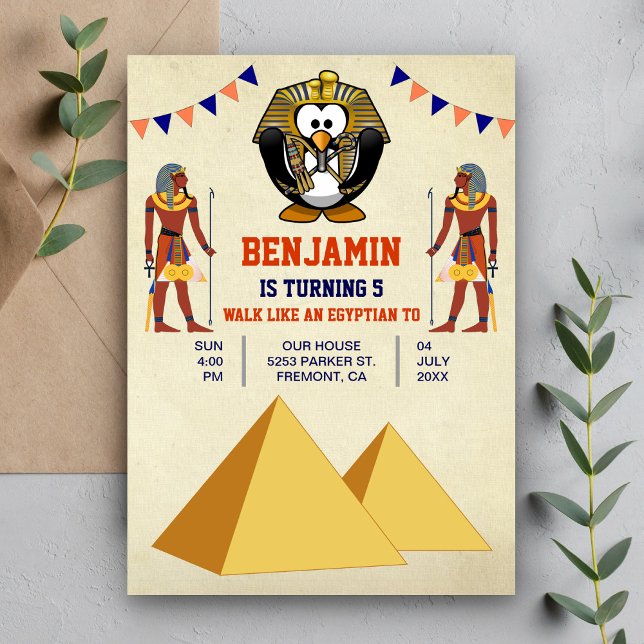 Invitation Fête d'anniversaire drôle et mignonne pour enfants (Créateur téléchargé)
