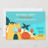Fête d'anniversaire du crabe de sable