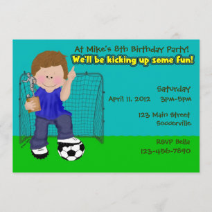 Invitation Fête d'anniversaire du football
