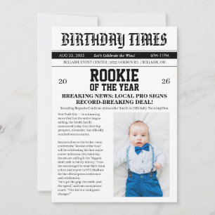 Invitation Fête d'anniversaire du journal Football : 1 an