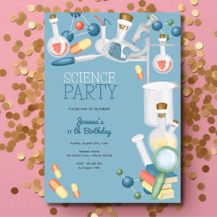 Invitation Fête d'anniversaire du laboratoire scientifique