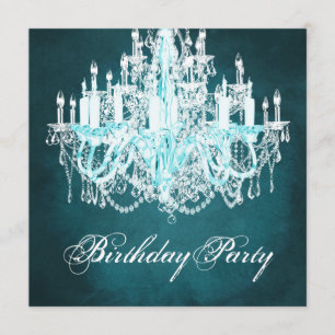 Invitation Fête d'anniversaire du lustre vintage