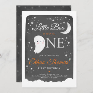 Invitation Fête d'anniversaire du petit garçon Ghost Little B