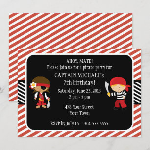 Invitation Fête d'anniversaire du Pirate