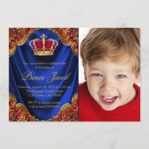 Invitation Fête d'anniversaire du prince royal