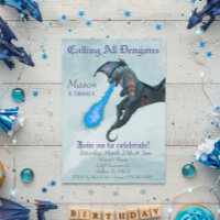 Fête d'anniversaire du serpent dragon soufflant du