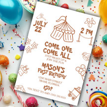 Fête d'anniversaire du spectacle du cirque Doodle