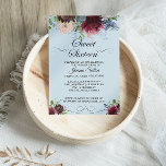 Invitation Fête d'anniversaire du Sweet sixteen Floral de Bou<br><div class="desc">Cette invitation à la fête d'anniversaire de sweet sixteen floral bordeaux est parfaite pour un simple 16ème anniversaire. L'élégant design boho comprend des fleurs couleur marine,  rose vif et des fleurs à l'ombre du vin avec des détails artistiques au crayon.</div>