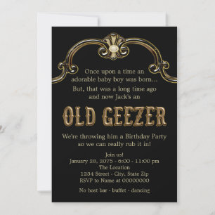 Invitation Fête d'anniversaire du Vieux Papy