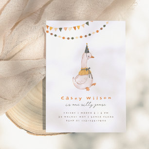 Invitation Fête d'anniversaire d'une oie sotte