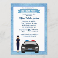 Fête d'anniversaire d'une policière