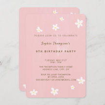 Fête d'anniversaire Dusty Rose mignonette Daisies