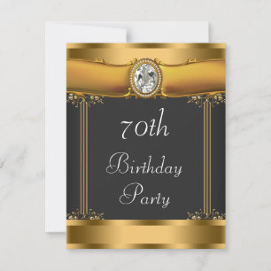 Invitation Fête d'anniversaire élégante Art déco
