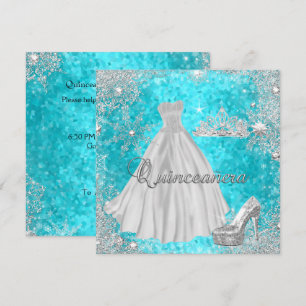 Invitation Fête d'anniversaire élégante de Quinceanera 15 ans