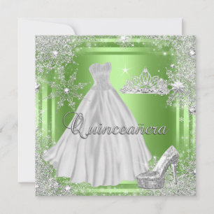 Invitation Fête d'anniversaire élégante de Quinceanera 15 ans