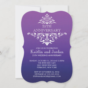 Invitation Fête d'anniversaire élégante et vintage avec une t