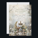 Invitation Fête d'anniversaire Enchanted Forest Kid<br><div class="desc">Une invitation magique d'anniversaire à thème de forêt enchantée pour une petite fille ou garçon fête d'anniversaire, avec un cadre enchanté de forêt dans les bois avec une souris de bois magique, des fleurs et des arbres. Disponible en version imprimée, en téléchargement numérique à envoyer sur votre téléphone, ou les...</div>