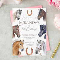 Fête d'anniversaire équestre élégante pour chevaux