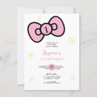 Fête d'anniversaire fantaisiste à ruban rose migno