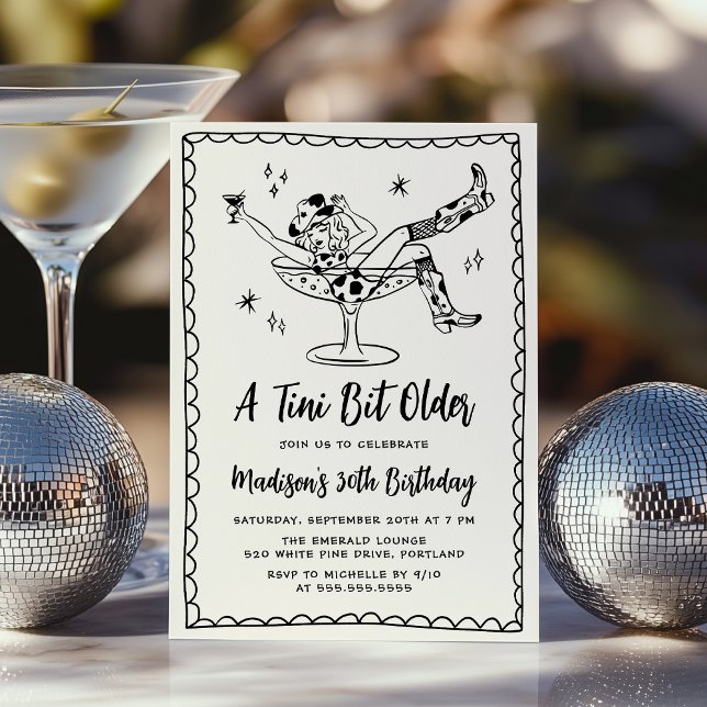 Invitation Fête d'anniversaire fantaisiste Un peu plus âgée (Créateur téléchargé)