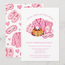 Fête d'anniversaire fille Pancakes et Pyjamas