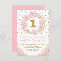 Fête d'anniversaire florale d'or assez rose ?ère