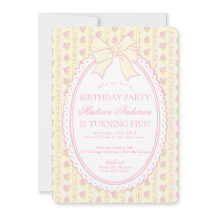 Fête d'anniversaire florale fantaisie vintage jaun