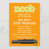 Fête d'anniversaire - Gamer drôle de Noob