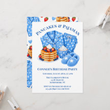 Fête d'anniversaire garçon Gaufres et Pyjamas