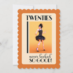 Invitation Fête d'anniversaire Gatsby 20 ans 