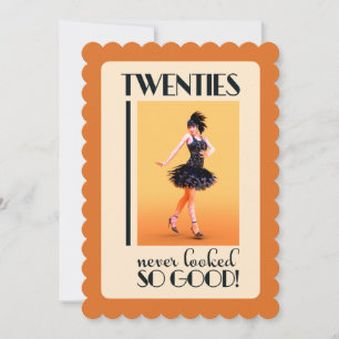 Invitation Fête d'anniversaire Gatsby 20 ans