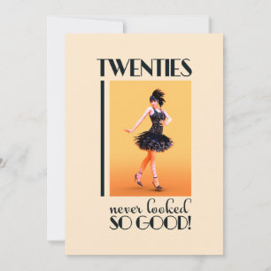 Invitation Fête d'anniversaire Gatsby 20 ans