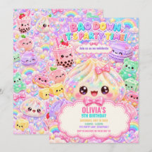 Fête d'anniversaire Glitter Rainbow Dumpling Squis