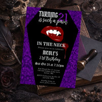 Fête d'anniversaire gothique drôle d'horreur vampi