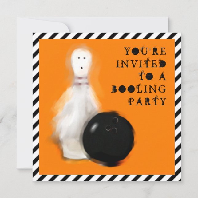 Invitation Fête d'anniversaire Halloween (Devant)