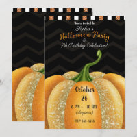 Fête d'anniversaire Halloween Citrouille Étincelle