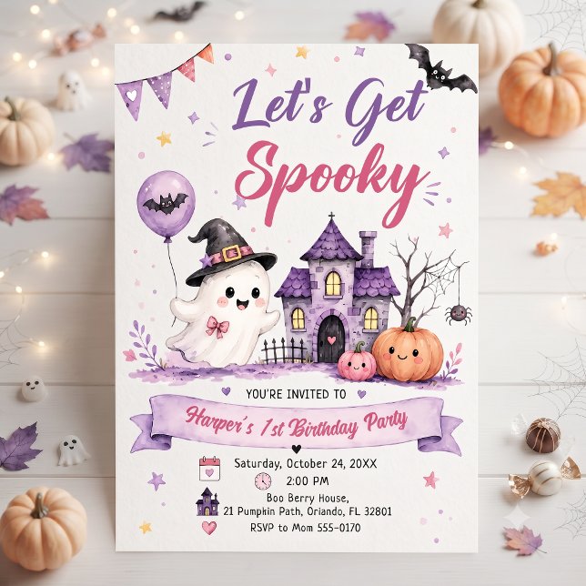 Invitation Fête d'anniversaire Halloween épouvantable (Créateur téléchargé)