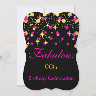 Invitation Fête d'anniversaire Hot Rose Gold Shimmer